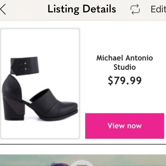 Michael Antonio Black Ankle Strap Booties - Picture 3 of 4